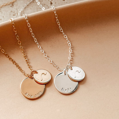 Medium & Small Pendant Necklace