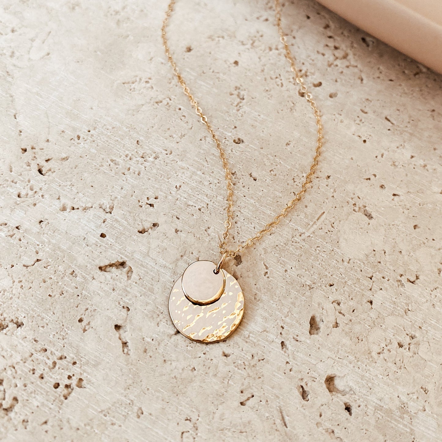 Large & Small Stacking Pendant Necklace