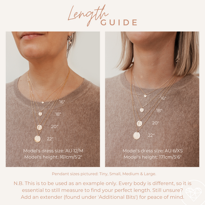 Medium & Small Pendant Necklace