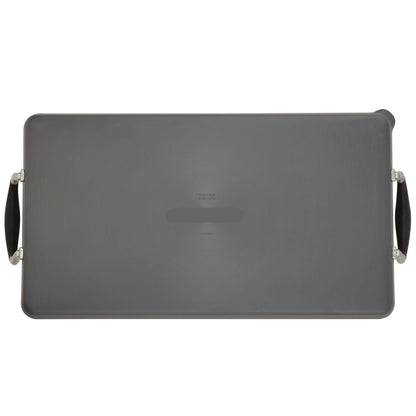 10 x 18-Inch Double Burner Griddle with Multi-Purpose Rack
